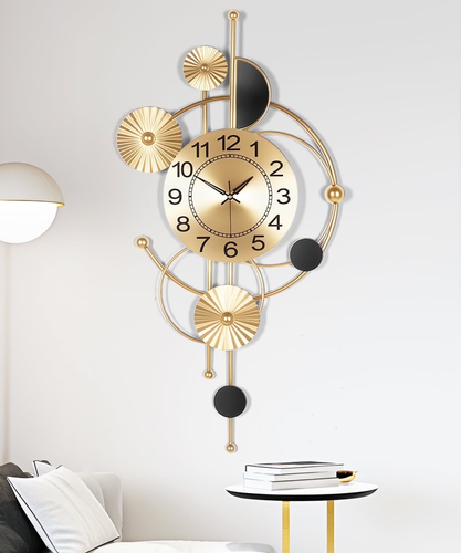 Reloj de Pared,Reloj de Pared Grande,Relojes de Pared para Decoración de Salón Moderno Silencioso No- - Imagen 8 de 12