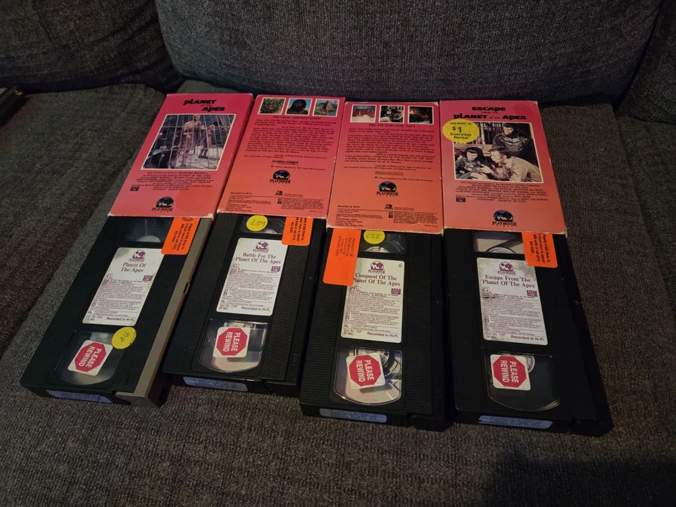 Planet Of The Apes Vintage 4 VHS Tape Bundle TESTED - Image 4 of 4