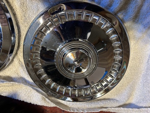 Vintage 1962 1963 1964 Chevrolet Corvair Nova Poverty Dog Dish Hub Caps Set Of 6 - Picture 14 of 15