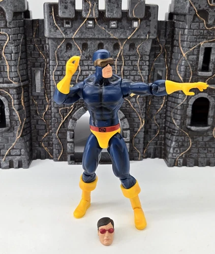 Figura de acción Marvel Select X-Men Cyclops traje clásico 7" excelente estado 