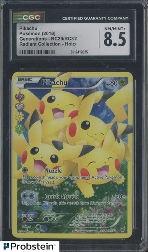 2016 Pokemon Generations Radiant Collection RC29 Pikachu Holo CGC 8.5