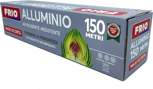- Alluminio Rotolo Alimenti, Carta Alluminio 150 Metri Con Seghetto Incorporato, - Foto 12 di 12