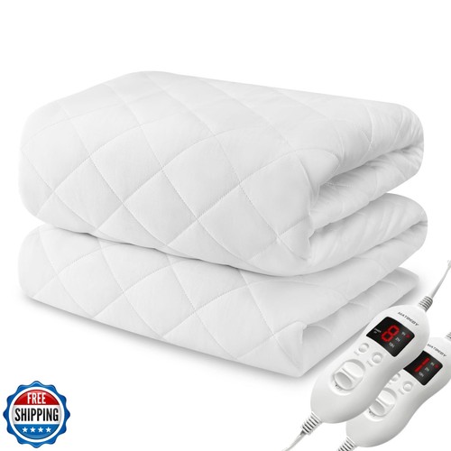 Beheizbare Matratzenauflage California King Size, elektrischer Matratzenauflagebezug mit Dual  - Bild 1 von 5