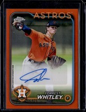 2024 Topps Chrome Update #AC-FWH Forrest Whitley Autographs Orange Ref. #/25 RC