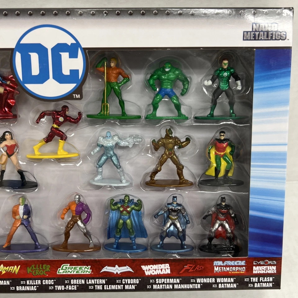 Jada * DC Comics 20-Piece Set Wave 1 * Nano Metalfigs Metal Mini Figures 1 2/3" - Image 3 of 4