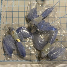 Faux Birds Bluebirds Set of 3 Artificial Foam Feathers Home Garden Decor 5  