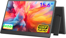 Portable Monitor 15.6-Inch FHD 1080P Ultra-Slim Travel External Monitor HDR IPS