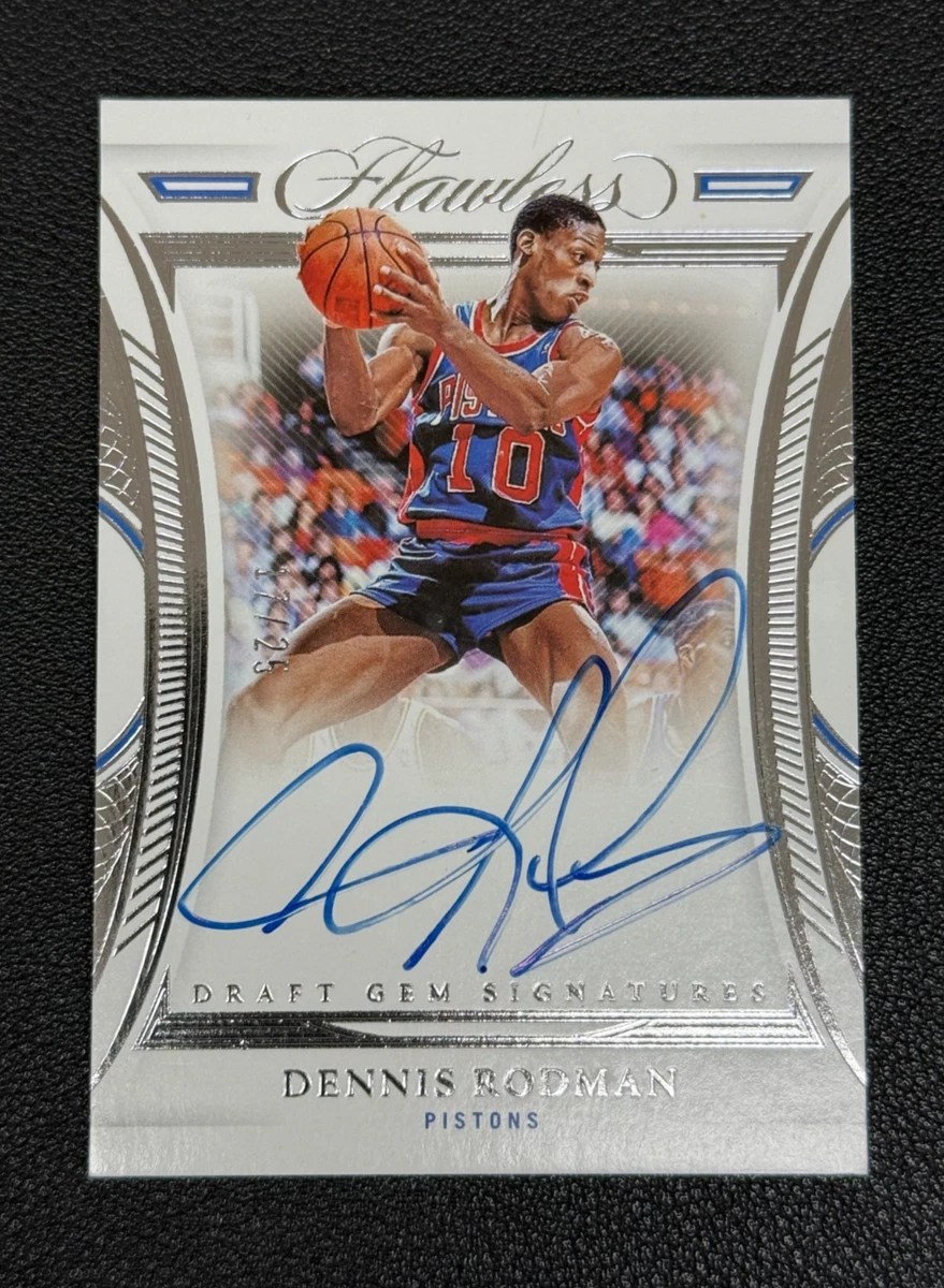 Panini Dennis Rodman Basketball Autographed Sports Trading Cards