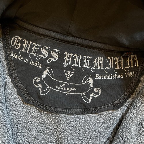 Vintage Y2K Hoodie mit durchgehendem Reißverschluss Herren groß schwarz Totenkopf Nieten Jesse Pinkman - Bild 4 von 13