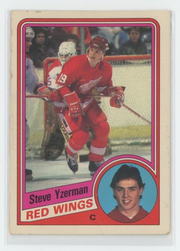 1984-85 O-Pee-Chee Steve Yzerman Rookie Detroit Red Wings #67