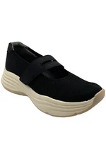 Bzees Women's Intuition Knit Slip On Sneakers Black