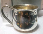 Vintage LUNT Sterling Silver Baby Child Cup #102 No Monogram 1.6oz 46G