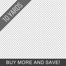 Swiss Dot in Black on White - 10 Yard Bolt by Hawthorne Supply Co