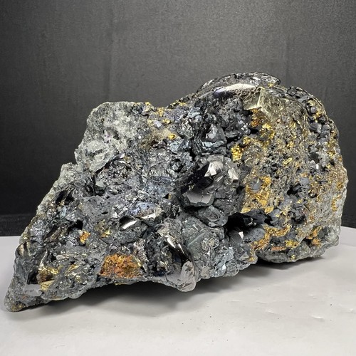 943GR BRILLIANT CLUSTER SPHALERITE CHALCOPYRITE Like A Pig Quartz Specimen - Picture 5 of 24