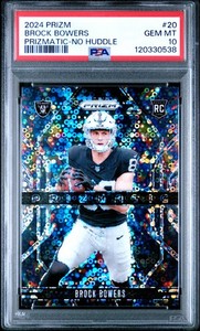 2024 Prizm Brock Bowers Prizmatic No Huddle #20 PSA 10