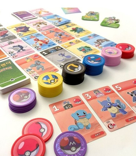 Pracht Pokémon Koreanische Edition Brettspiel - Exklusive Pikachu & Charmander Karte - Bild 3 von 7