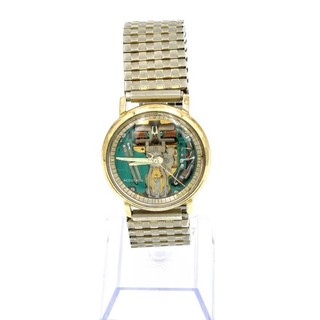 1970s Bulova Accutron Spaceview Electronic Skeleton Dial 33mm Watch #WB3113 2