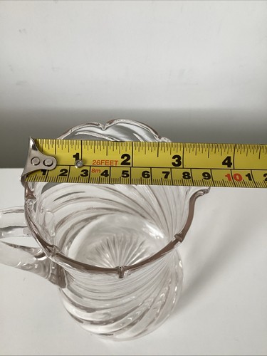 Vintage Glaskrug / Kanne mit gedrehtem Effekt - Bild 12 von 13