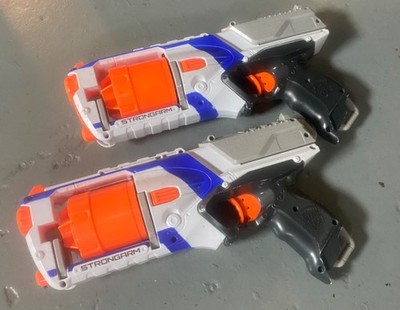 2 Nerf -Strike Elite Stronarm Guns preowned in goid condition