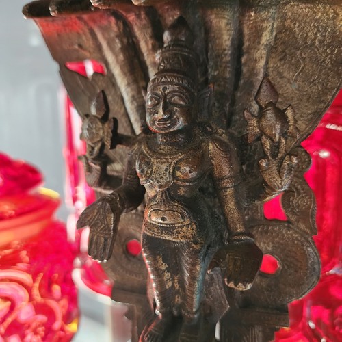 Metal Narayana Maha Vishnu Shesha Statue Showpiece Home & Office Decorative - Picture 3 of 8