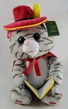 Cuddle Barn Sir Catsby Storyteller Motion Lights Reads Fairy Tales Plush Cat