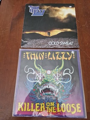 THIN LIZZY 7'' Singles x 2 - Cold Sweat & Killer On The Loose (D4)
