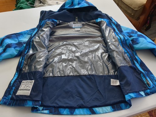 Columbia Youth Boys Size M 10/12 Interchange 3-in-1 Coat Blue & Black W Fleece - Picture 15 of 23
