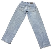 ERA0105　80s silvertab baggy White Levi Silver Tab Vintage Jeans Baggy Wide Leg 36x30 Jnco 901