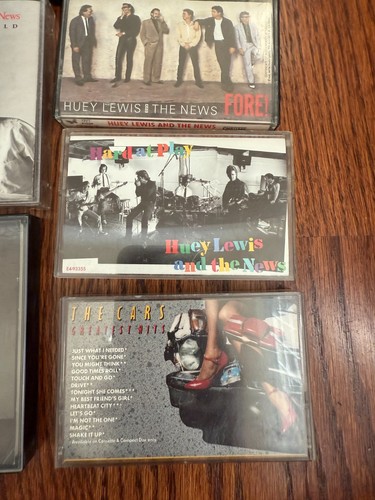 Vintage 1980s Rock Music Cassette Tapes (12) Springsteen Huey Lewis Hall & Oats - Picture 5 of 7