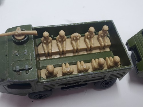 Vintage Lesney Matchbox Army Green Lot 1960s-70s Field Car Personnel Carrier Tru - Picture 11 of 21