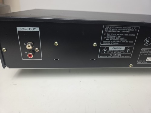 SONY CDP - 261 HIGH DENSITY LINEAR CONVERTER OPTICAL DIGITAL OUTPUT DISC PLAYER - Picture 5 of 6