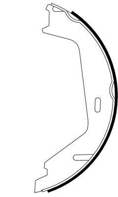 Parking Brake Shoe Set Rear 25mm No Handbrake Lever Fits Volvo TEXTAR 91062300 - Picture 1 of 3