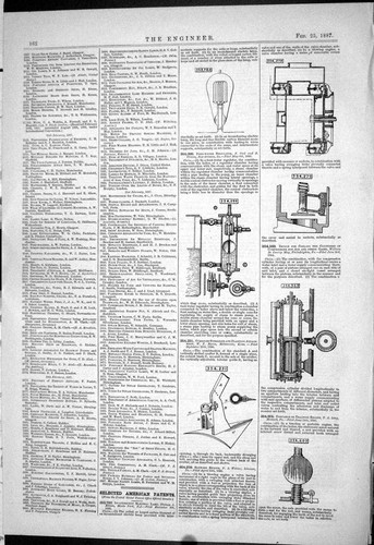 Old 1887 American Patents Cook Reeves Long Howard Courey May Machiner Victorian