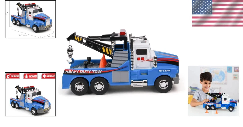 Juguete de remolque motorizado realista - Incluye luces, sonidos y baterías necesarias Foto 2 de 4