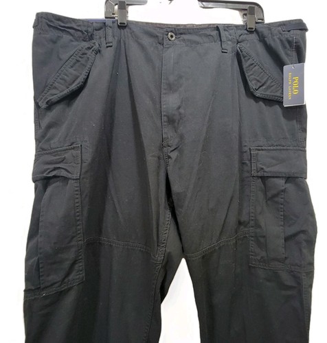 Pantalones cargo chinos negros excedentes utilitarios Polo Ralph Lauren para hombre 44Bx34 nuevos con etiquetas $168 - Imagen 6 de 15