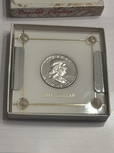 1962  Franklin Silver Half Dollar Cameo 90 % Silver. Rare Coin Galleries