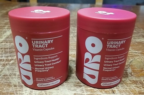 (2) O Positiv URO Harnwege Vitamin Kapseln Cranberry & D-Mannose 60ct