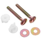  2 Pcs Toilet Cover Bolts Seat Screws Fixings Replacement Kit for Tank Replacing