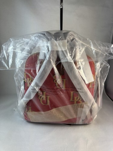 Dooney & Bourke Monogram Backpack Bag ~ Red - Picture 5 of 17