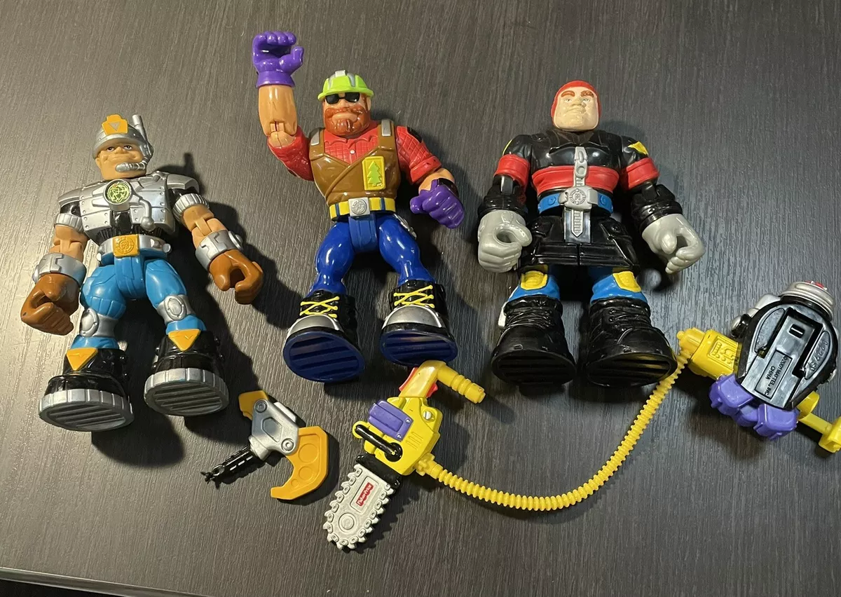 Fisher price rescue heroes lot of 3 action figures | eBay