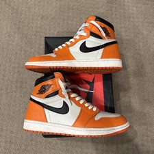 Air Jordan 1 Retro High Reverse Shattered Backboard Away - Size 9.5 - 555088 113