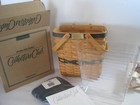 Longaberger Basket Collector's Club Membership W/ Liner Fabric Token 1996