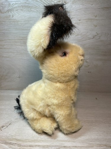 Realistic Walmart Bunny Rabbit Plush Beige Poseable Adjustable Ears Stuffed - Picture 4 of 7