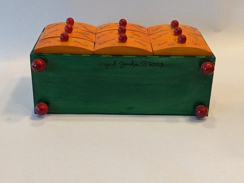 Ingrid Znika Hand Made Jewelry Trinket Cabinet 9 Drawer Box 11.5605x5 Colorful - Picture 17 of 23