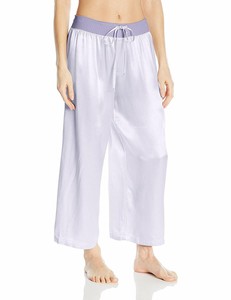 PJ-Harlow-LAVENDER-Jolie-Satin-Capri-Lounge-Pants-US-X-Large