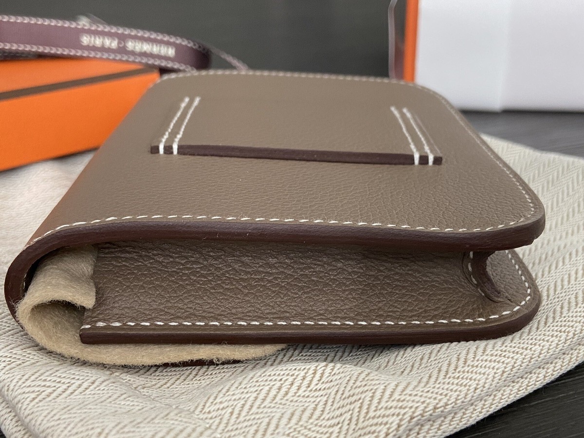 送料込み【HERMES】エルメス ETOUPE CONSTANCE SLIM WALLET Hermes Constance Slim Wallet Etoupe | eBay