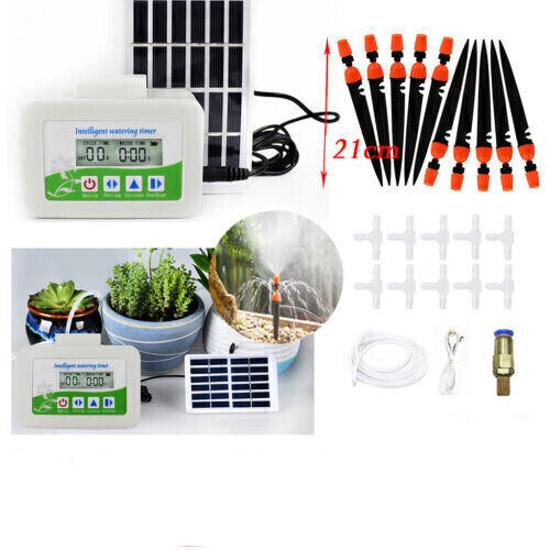 Temporizador Solar Automático Plantas Sistema de riego por goteo Bomba de riego