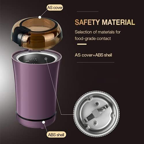 macina caffe spezie pepe noci elettrico minipimer bar 220W capacità 75gr chicchi - Foto 12 di 12