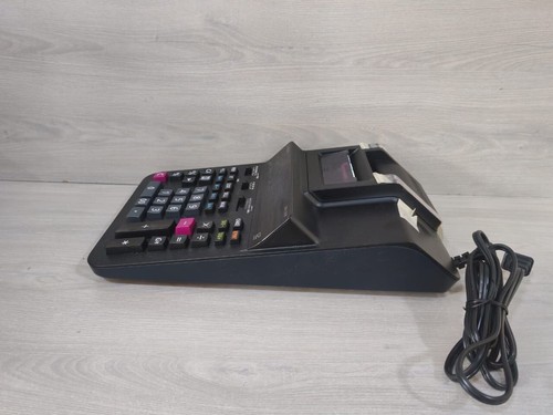 CASIO DR-120R HEAVY DUTY PRINTING CALCULATOR BLACK DESKTOP 100-120V - Picture 8 of 13