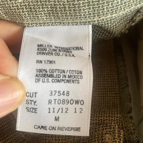 Vintage 80s Pleated Front All Over Print ROCKIES high Waisted Tapered Trouserss - Picture 6 of 6